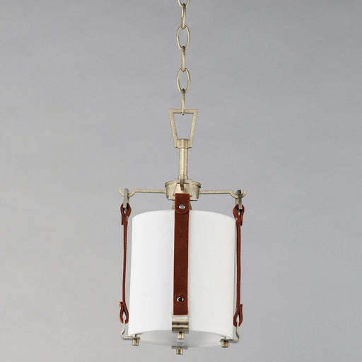 Maxim Lighting Sausalito 1 Light Pendant, Zinc/Brown/Frosted