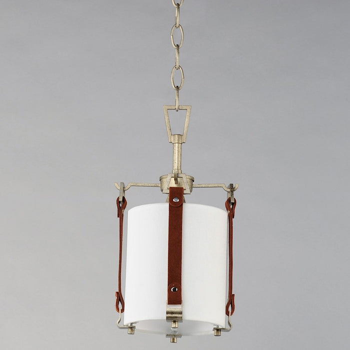 Maxim Lighting Sausalito 1 Light Pendant, Zinc/Brown/Frosted