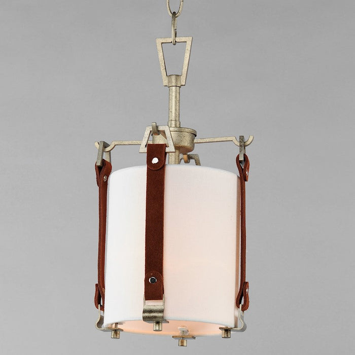 Maxim Lighting Sausalito 1 Light Pendant, Zinc/Brown/Frosted