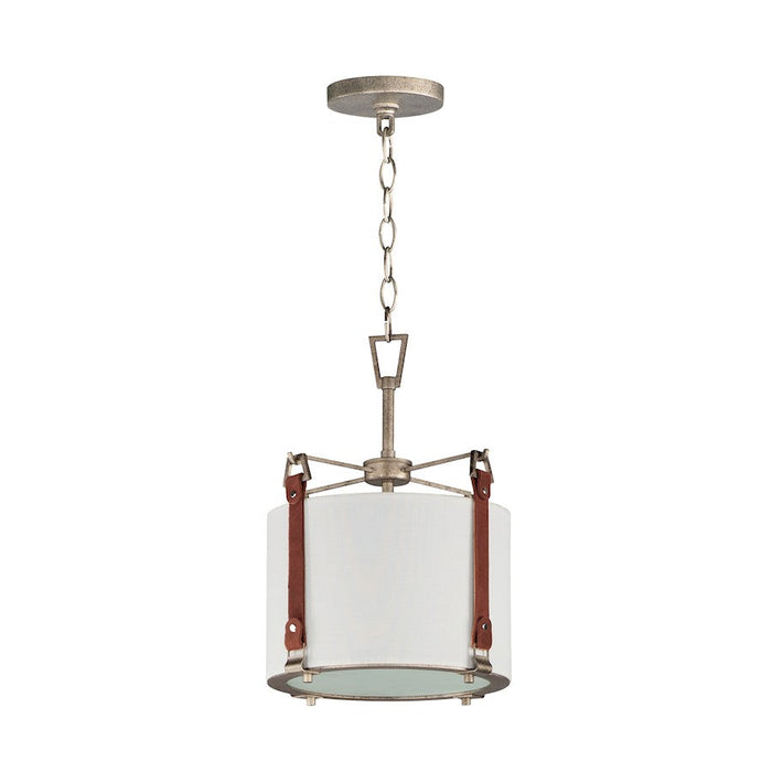 Maxim Lighting Sausalito 1 Light Medium Pendant, Zinc/BR/Frosted - 16133FTWZBSD