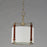 Maxim Lighting Sausalito 1 Light Pendant, Zinc/Brown/Frosted