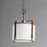 Maxim Lighting Sausalito 1 Light Pendant, Zinc/Brown/Frosted