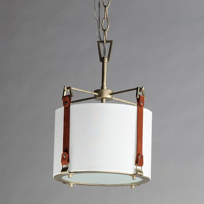 Maxim Lighting Sausalito 1 Light Pendant, Zinc/Brown/Frosted