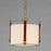 Maxim Lighting Sausalito 1 Light Pendant, Zinc/Brown/Frosted