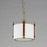 Maxim Lighting Sausalito 1 Light Pendant, Zinc/Brown/Frosted