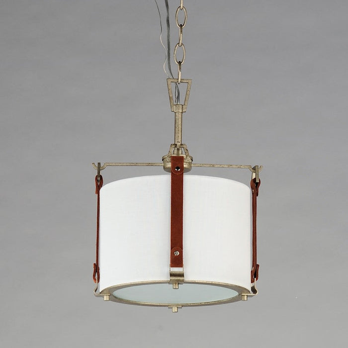 Maxim Lighting Sausalito 1 Light Pendant, Zinc/Brown/Frosted