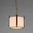 Maxim Lighting Sausalito 1 Light Pendant, Zinc/Brown/Frosted