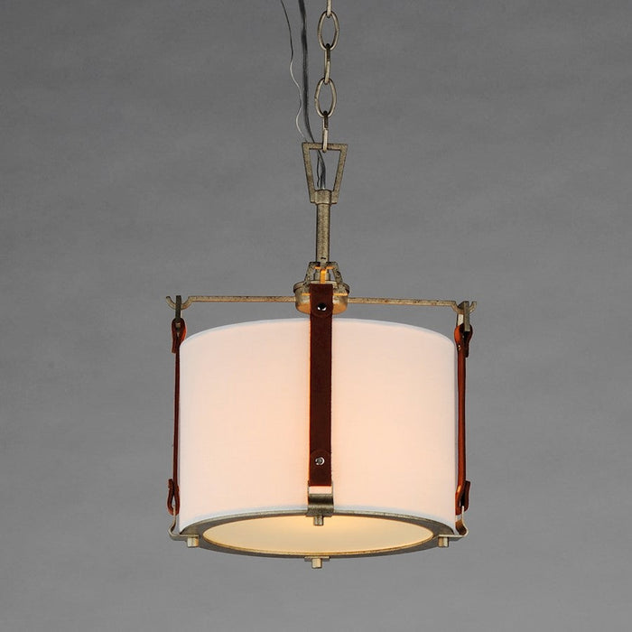 Maxim Lighting Sausalito 1 Light Pendant, Zinc/Brown/Frosted