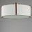 Maxim Lighting Sausalito Flush Mount, Zinc/Brown/Frosted