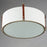 Maxim Lighting Sausalito Flush Mount, Zinc/Brown/Frosted