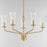 Maxim Lighting Camelot Chandelier, Brass/Clear Ribbed