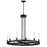 Maxim Lighting Ovation 12 Light Chandelier, Black/Clear Ribbed - 16164CRBK