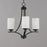 Maxim Lighting Deven 3 Light Mini Chandelier, Black/Satin White