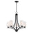 Maxim Lighting Deven 5 Light Chandelier, Black/Satin White - 20035SWBK