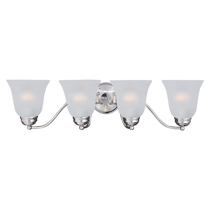 Maxim Lighting Basix 4-Light Bath Vanity, Polished Chrome/Frosted - 2123FTPC