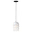 Maxim Lighting Dottie 1 Light Mini Pendant, Black/White - 21242WTBK