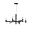 Maxim Lighting Emana 6 Light Chandelier, Black - 21366BK