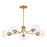 Maxim Lighting Knox 5 Light Chandelier, Natural Aged Brass/Clear - 21635CLNAB