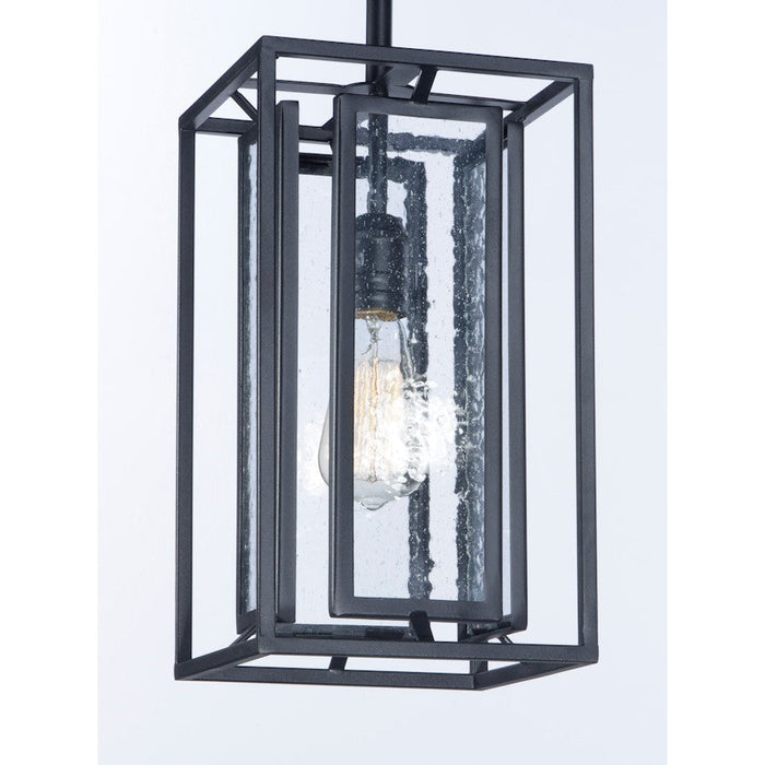 Maxim Lighting Era 1 Light Pendant, Black/Seedy - 21672CDBK-BUL