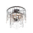 Maxim Lighting Warren 4-Light Semi-Flush/Pendant, Dark BZ/Artisan - 21833AGDBZ