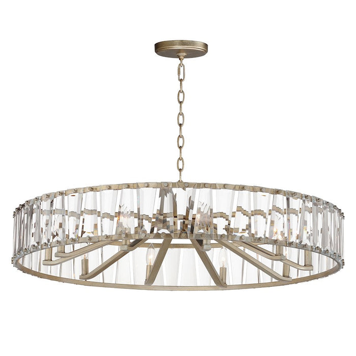 Maxim Lighting Odeon 10Lt Chandelier, Golden Silver/Beveled Crystal - 21869BCGS