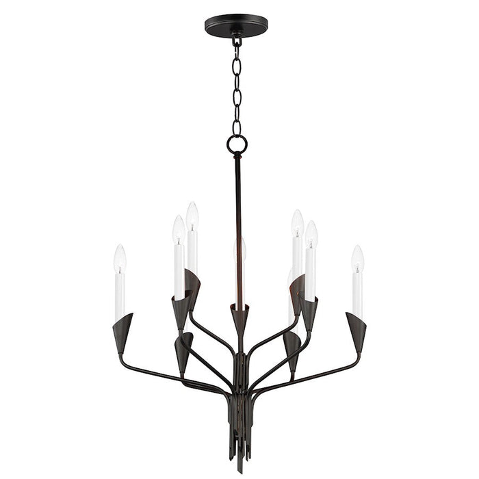 Maxim Lighting Calyx 9-Light Chandelier, Black - 24349BK