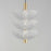 Maxim Lighting Metropolis 3 Light Pendant, Brass/Textured Clear