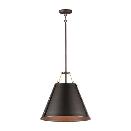 Maxim Lighting Trestle 1-Light Pendant, Oil Rubbed Bronze/Brass - 25162OIAB