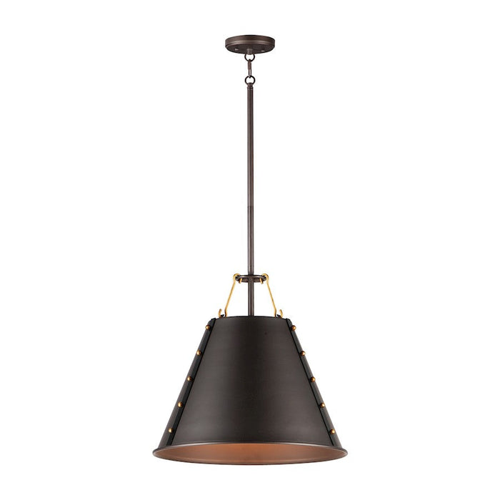 Maxim Lighting Trestle 1-Light Pendant, Oil Rubbed Bronze/Brass - 25162OIAB