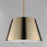 Maxim Lighting Carlo 1 Light Single Pendant, Bronze/Leather/Brass