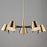 Maxim Lighting Carlo Chandelier, Dark Bronze/Leather/Brass