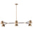 Maxim Lighting Carlo Chandelier, Dark Bronze/Leather/Brass