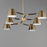 Maxim Lighting Carlo Chandelier, Dark Bronze/Leather/Brass