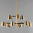 Maxim Lighting Carlo Chandelier, Dark Bronze/Leather/Brass