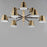 Maxim Lighting Carlo Chandelier, Dark Bronze/Leather/Brass