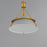 Maxim Lighting Lucas 1 Light Pendant, Natural Aged Brass