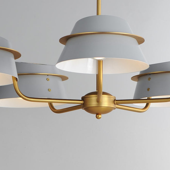 Maxim Lighting Lucas Chandelier, Natural Aged Brass