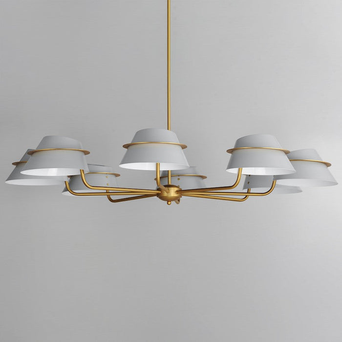 Maxim Lighting Lucas Chandelier, Natural Aged Brass