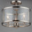 Maxim Lighting Sentinel 3-Light Semi Flush, Satin Nickel/Clear