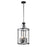 Maxim Lighting Sentinel 4-Light Pendant, Black/Clear - 25253CLBK