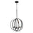 Maxim Lighting Sentinel 3-Light Pendant, Black/Clear - 25254CLBK