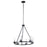 Maxim Lighting Sentinel 6-Light Chandelier, Black/Clear - 25255CLBK