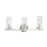 Maxim Lighting Sentinel 3-Light Bath Vanity, Satin Nickel/Clear - 25257CLSN