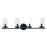 Maxim Lighting Sentinel 4-Light Bath Vanity, Black/Clear - 25258CLBK