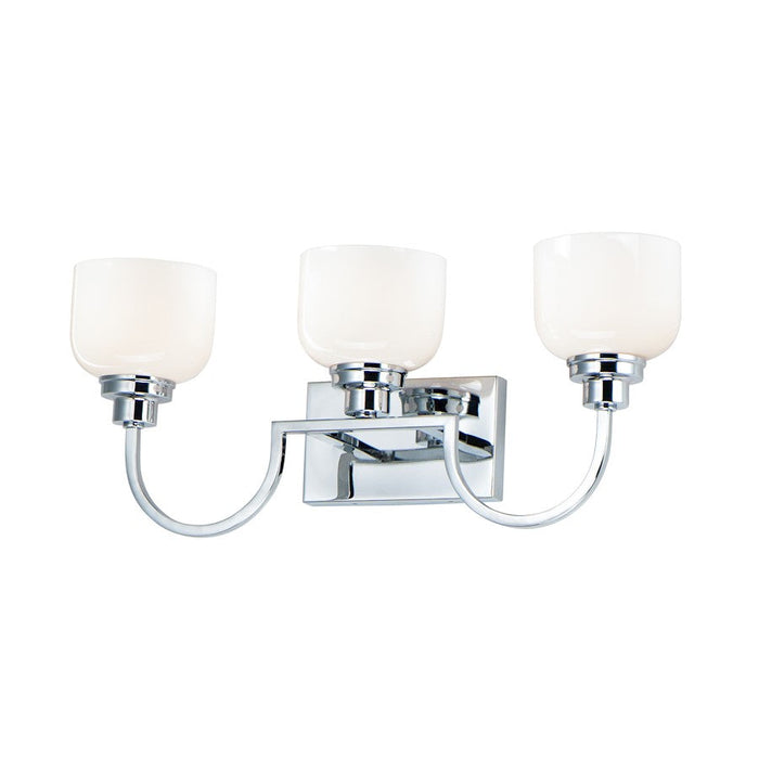 Maxim Lighting Swale 3-Light Bath Vanity in Polished Chrome - 26063WTPC