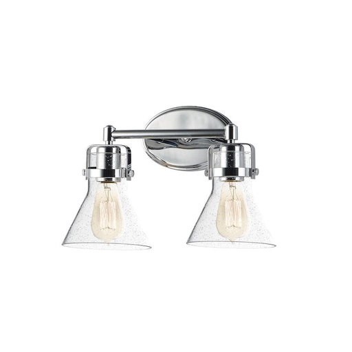 Maxim Lighting Seafarer 2-Light Bath Vanity/Bulbs, Chrome/Seedy - 26112CDPC-BUI