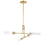 Maxim Lighting Equilibrium 4 Light Pendant/Flush, Aged Brass/Clear - 26374CLNAB