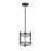 Maxim Lighting Capitol 1-Light Pendant, Black/Antique Brass - 2649BKAB