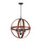 Maxim Lighting Compass 4-Light Pendant, Antique Pecan Black - 27574APBK