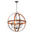 Maxim Lighting Compass 6-Light Pendant, Antique Pecan Black - 27576APBK